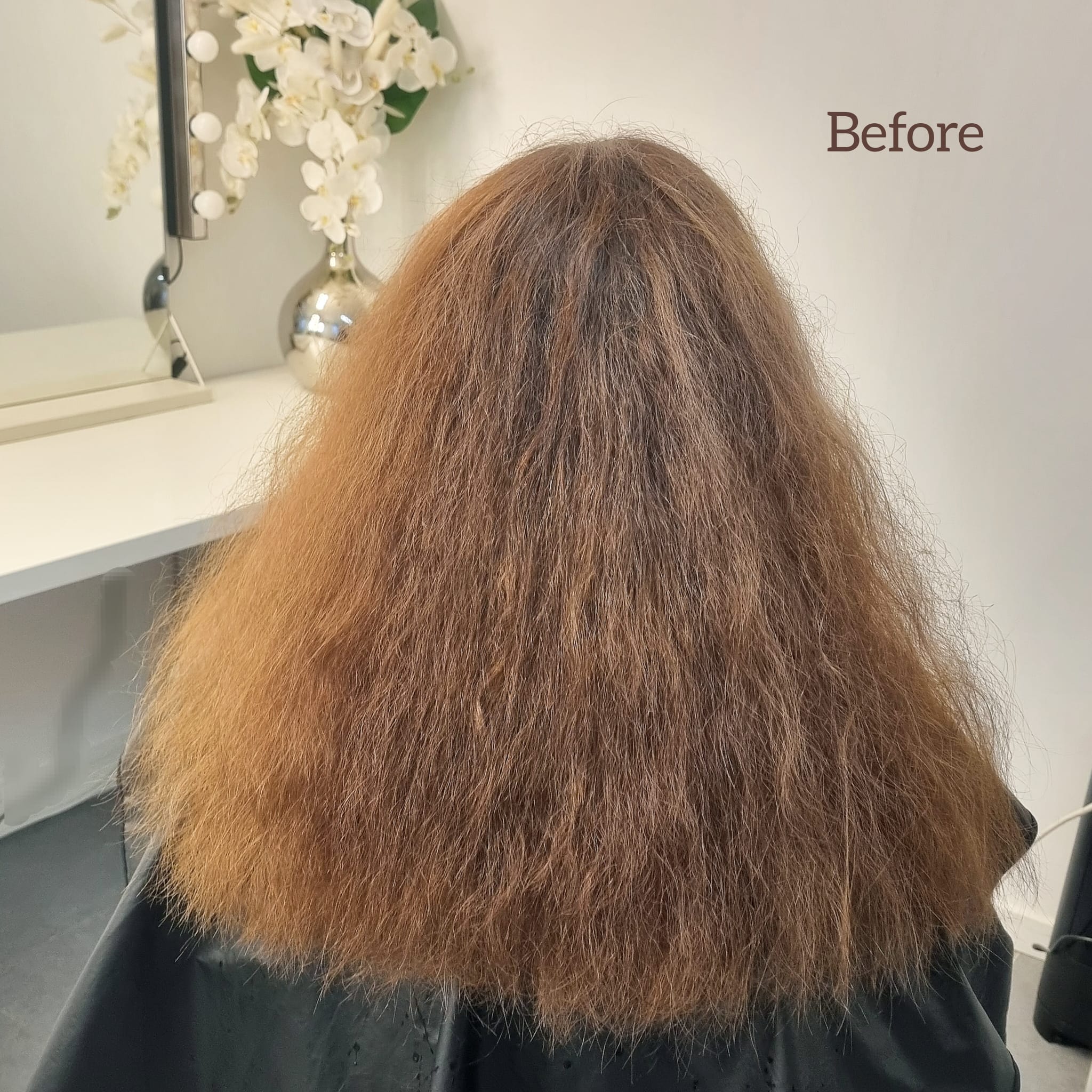 Voor: Hair Keratine · Blond Haar